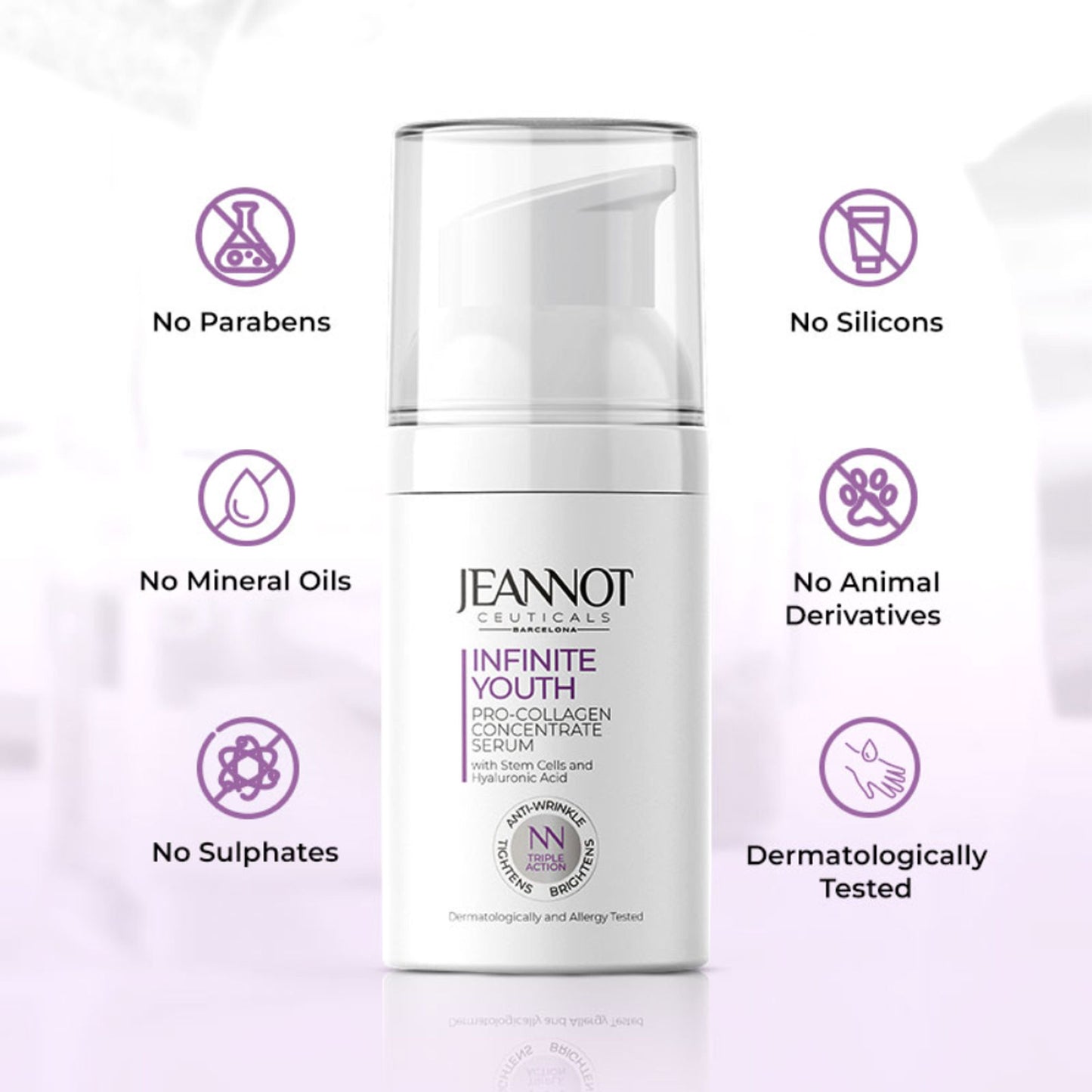 Jeannot Ceuticals Pro Collagen Concentrate Serum, Anti-Ageing Face Serum for Firmer &Plumper Skin