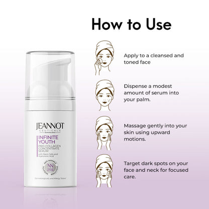 Jeannot Ceuticals Pro Collagen Concentrate Serum, Anti-Ageing Face Serum for Firmer &Plumper Skin