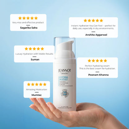 Jeannot Ceuticals Instant Hydrating Cream, Deep Moisture Face Cream for Dry & Sensitive Skin