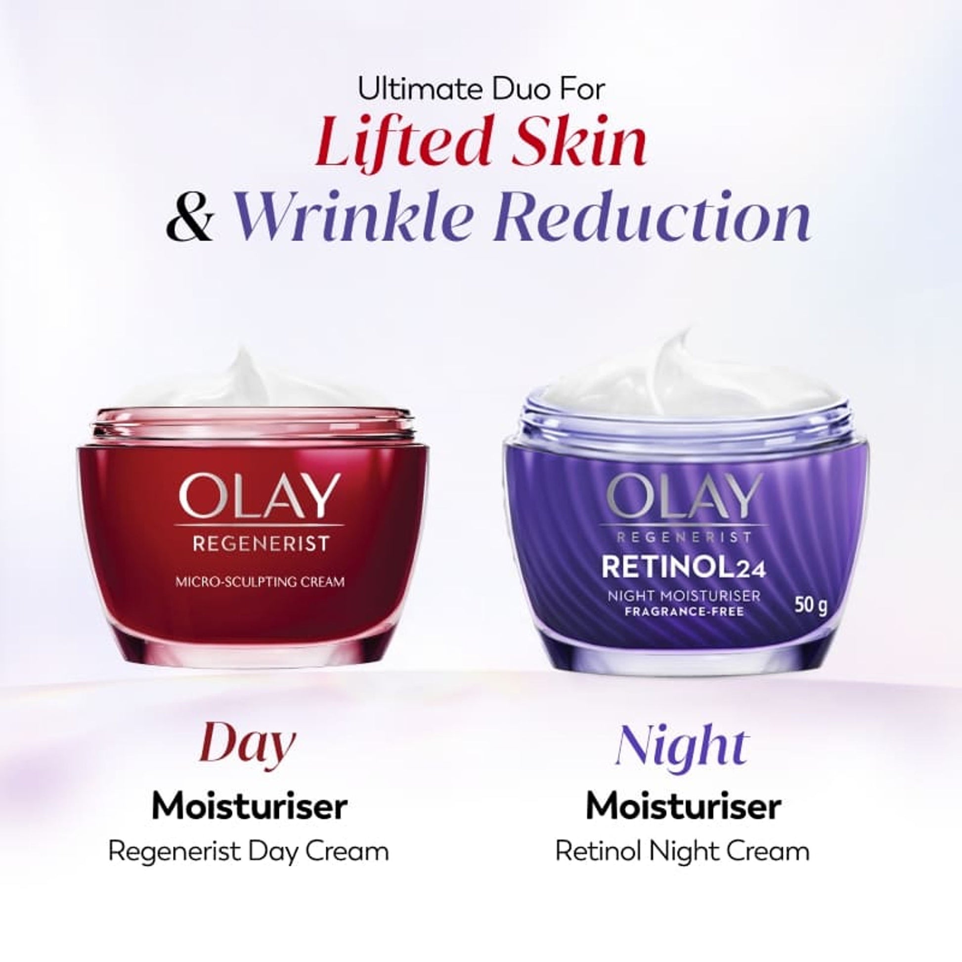 Olay Retinol Anti Ageing Night Cream For Youthful Looking Skin, No Irritation, Fragrance Free