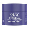 Olay Retinol Anti Ageing Night Cream For Youthful Looking Skin, No Irritation, Fragrance Free