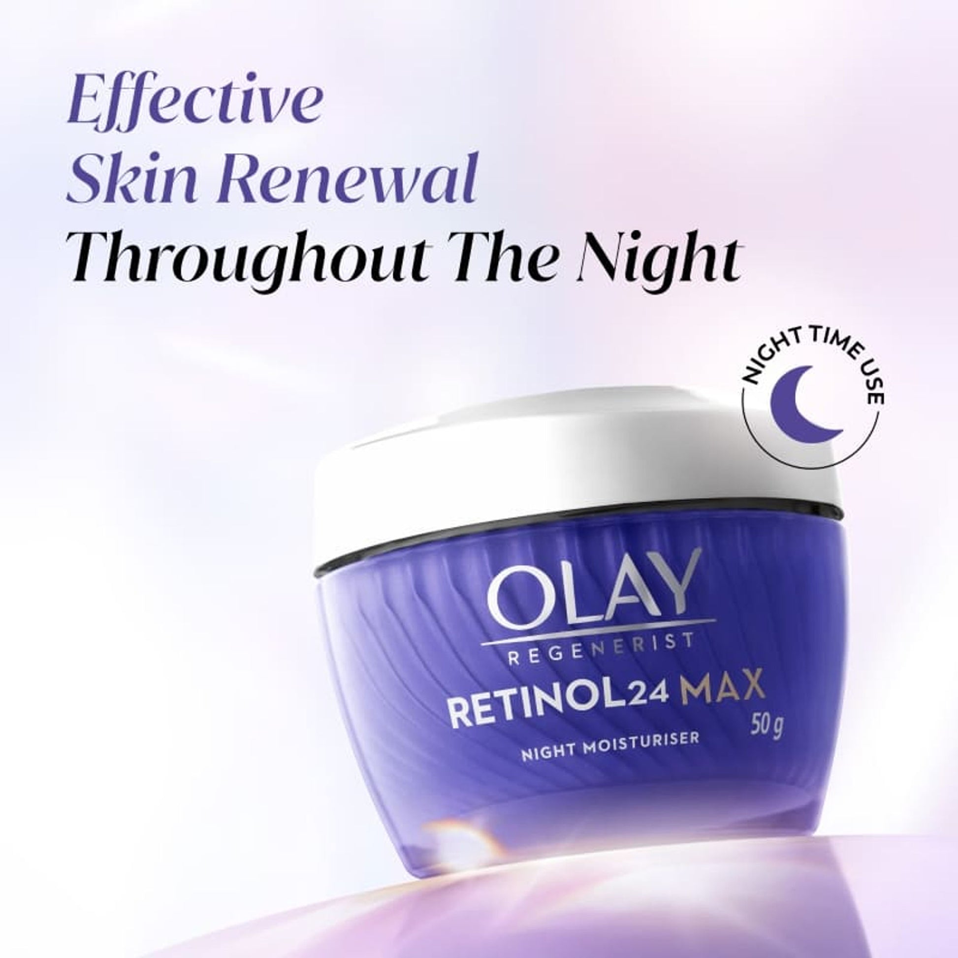 Olay Retinol 24 Max Anti Ageing Night Cream, Visibly Reduces Wrinkles In 7 Nights, Fragrance Free