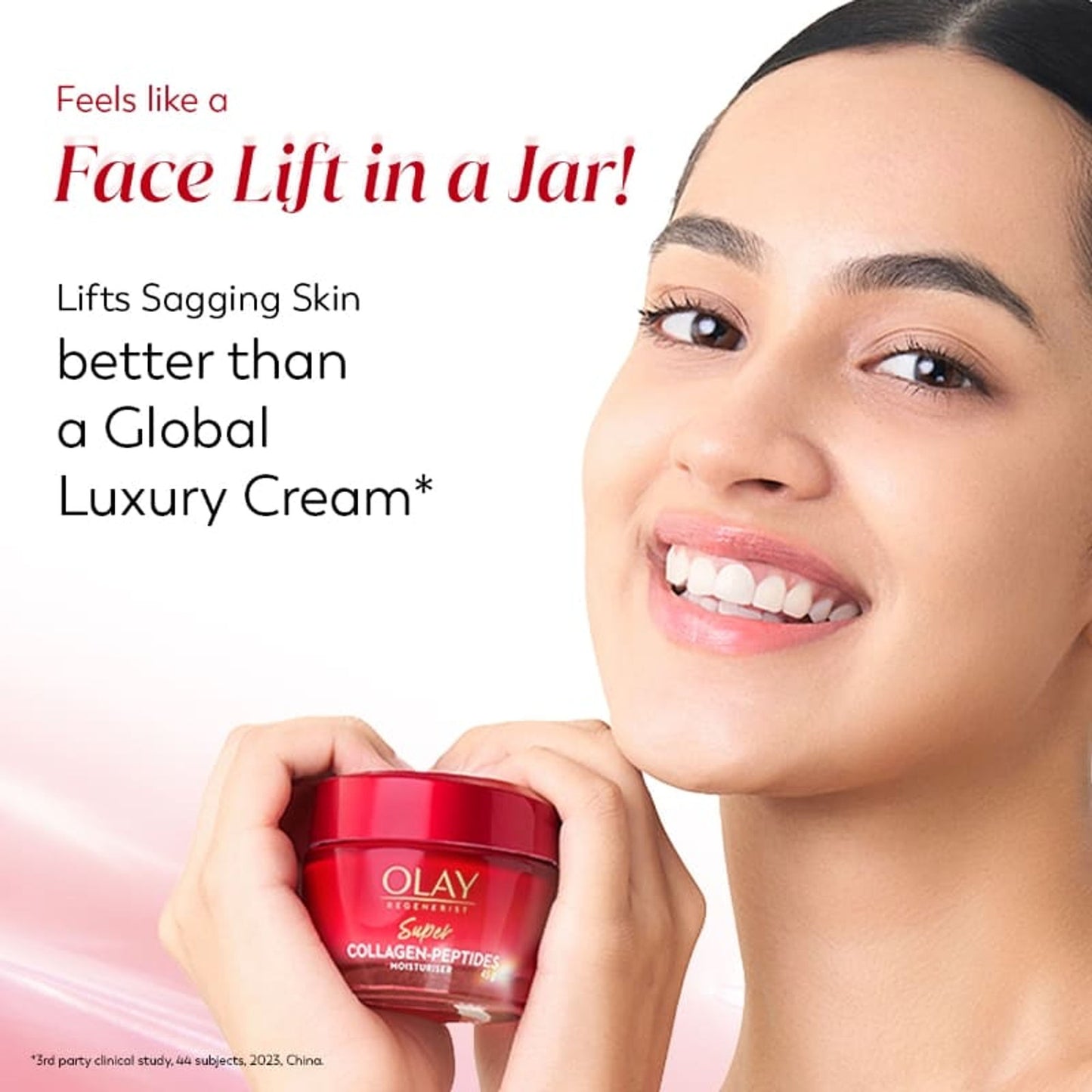Olay Super Collagen Peptides Moisturizer For Firm & Lifted Skin, Reduces 5 Signs Of Ageing