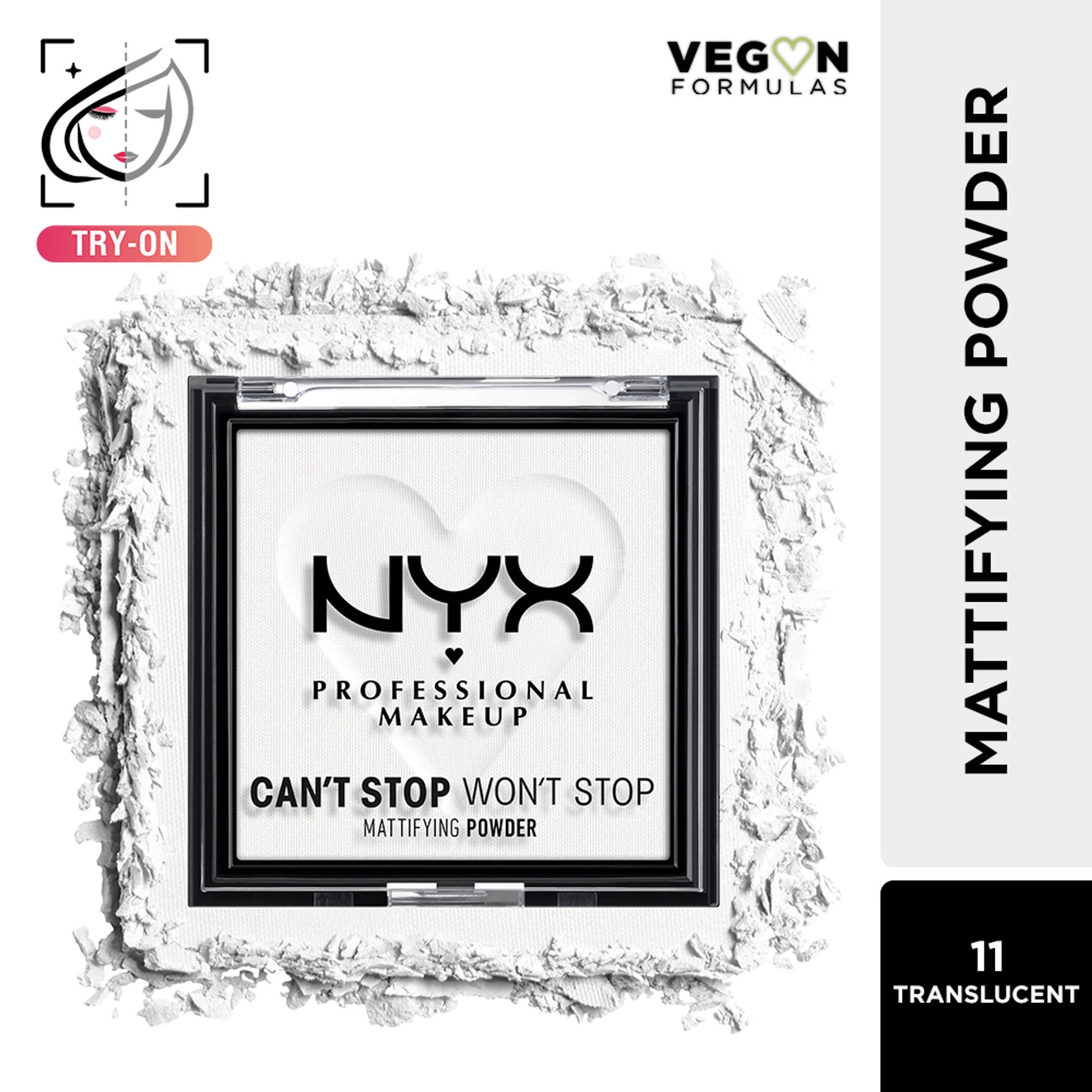 NYX Professional Makeup Can't Stop Won't Stop Mattifying Powder - Tan - Transculent