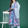 Dhiyona IE Floral Printed Pure Cotton Kurta With Trousers & Dupatta