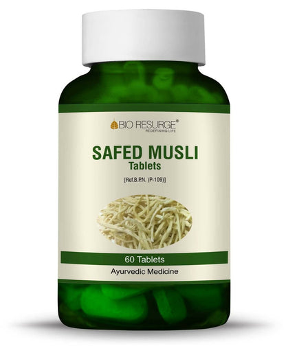 Bio Resurge Life Safed Musli Tablets - Indyancart