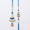 Dhiyona Set Of 2 Evil Eye Hand Design Bhaiya Bhabhi Rakhi With Roli Chawal Chandan Mishri