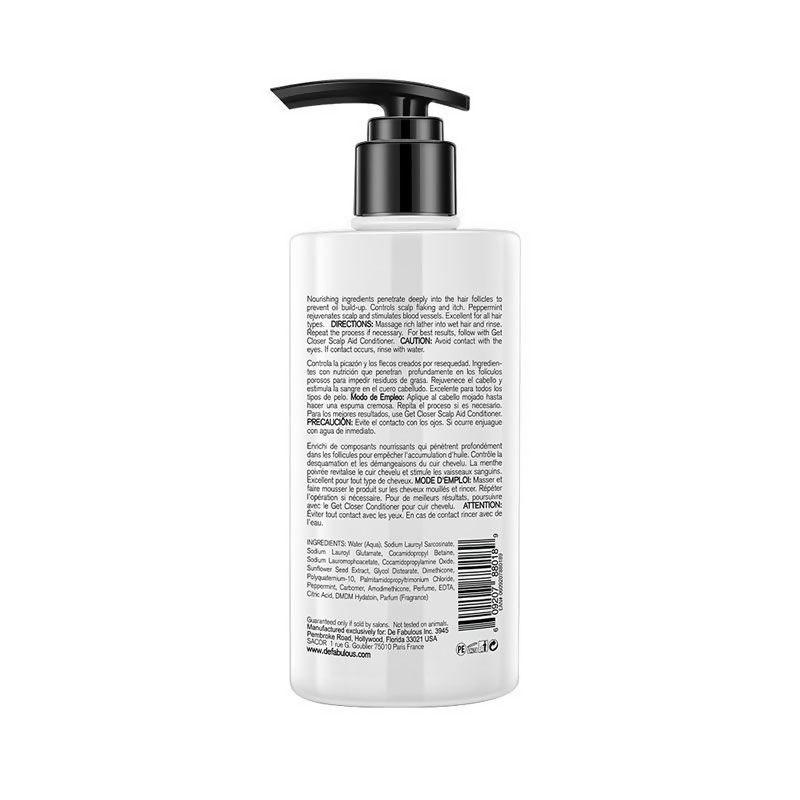 De Fabulous Ginger Energizing Shampoo bottle with label, featuring natural ginger extract for revitalizing hair care.