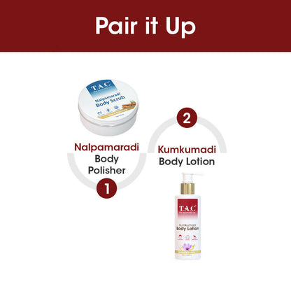 TAC - The Ayurveda Co. Kumkumadi Body Lotion for Dry Skin, Deep Nourishment & Moisturization