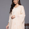 Indyancart VA Women's Embroidered Pure Cotton Kurta with Trousers & Dupatta