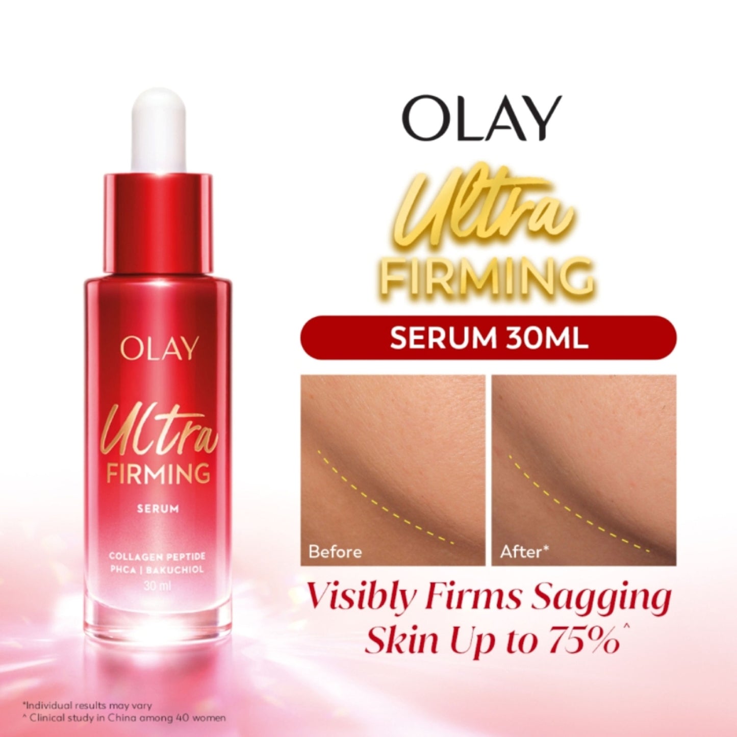 Olay Ultra Firming Serum - Phca, Bakuchiol & Collagen Peptide