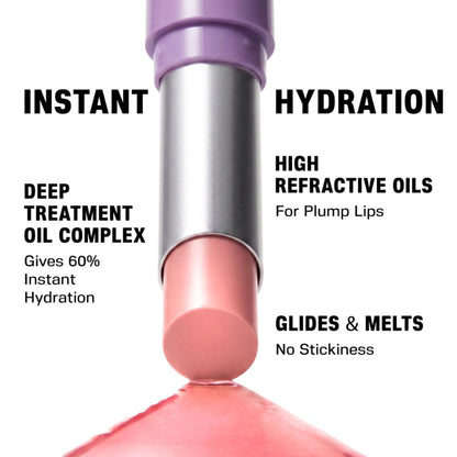 LOVETC Treatment Oil Infused Lip Balm, Clinically Proven 60% Instant Hydration - Make A Mauve