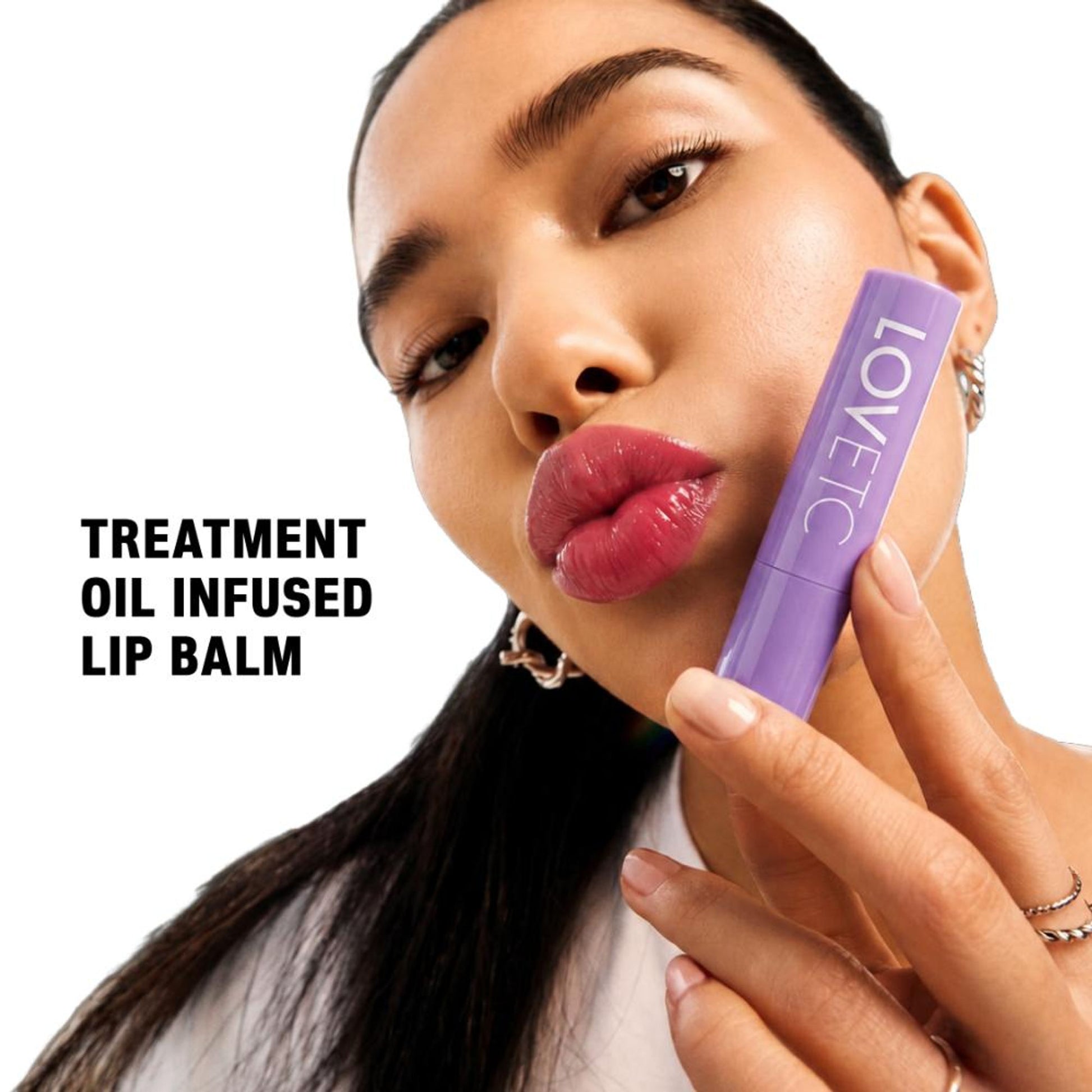 LOVETC Treatment Oil Infused Lip Balm, Clinically Proven 60% Instant Hydration - Make A Mauve