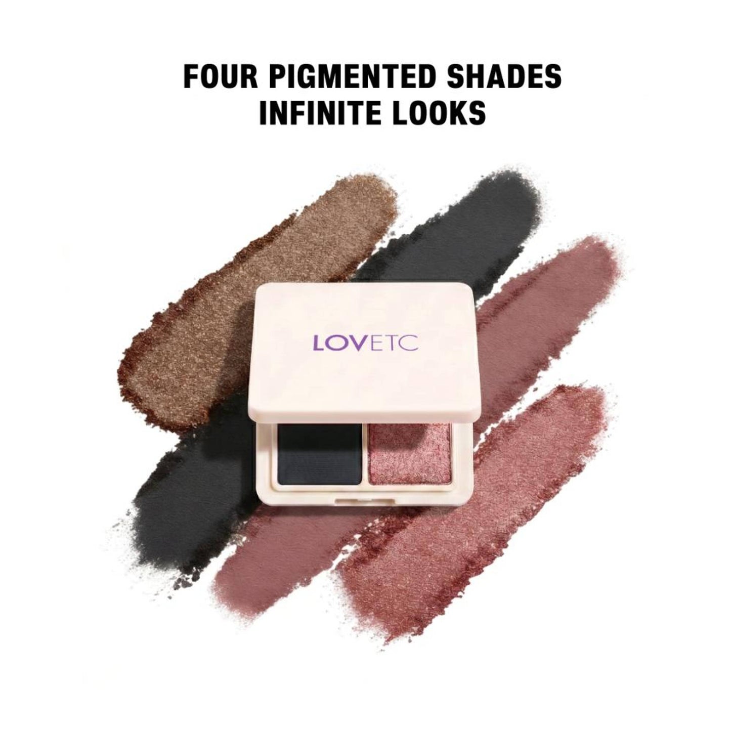 LOVETC Pop, Passion, Etc Satin Edit Eyeshadow Palette Quad - Smokey Blend