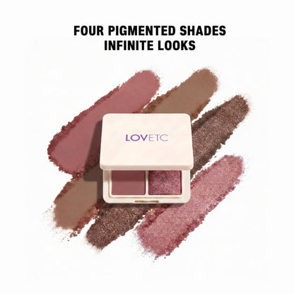 LOVETC Pop, Passion, Etc Satin Edit Eyeshadow Palette Quad - Velvet Lights