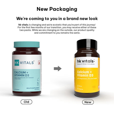 HK Vitals Calcium + Vitamin D3 Tablets