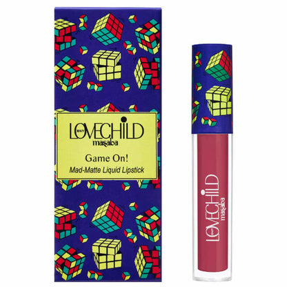 LoveChild Masaba Mad Matte Tranfer-proof Long Lasting Liquid Lipstick, Enriched with Jojoba & Macademia Oil - 09 I Claim