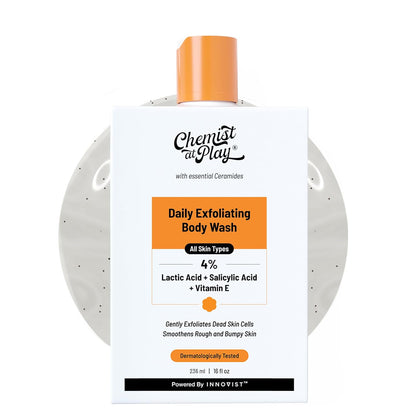 Chemist At Play Exfoliating Body Wash, 4% (Salicylic Acid, Vitamin E and Lactic Acid) - Indyancart