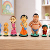 Niharika Collections Handmade Clay Terracotta Idols | Chhota Bheem Group of Dholakpur | Gift & Décor