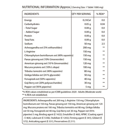 Pure Nutrition Ashwaginseng Veg Tablets