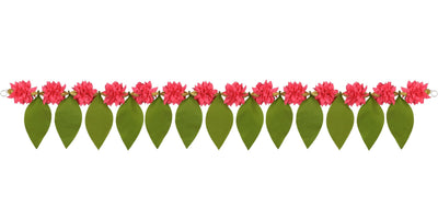 Toran for Main Door Entrance, Handmade Mango Leaf Toran, Traditional Bandarwal for Festival, Pooja, Wedding & Home Decor, Artificial Leaf Door Hanging (42 x 7 Inches, Green)