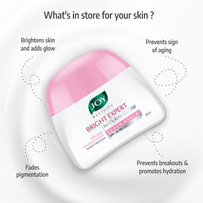 Joy Revivify Bright Expert Natural Glow Serum Cream SPF 25 A+++ - Indyancart