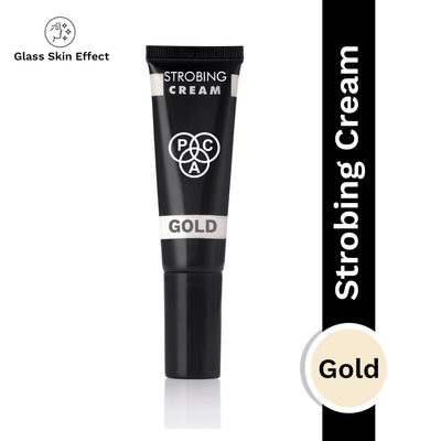 PAC Strobing Cream - Ultra Fine Light Reflective Particles, Subtle Dewy Glow, Lightweight - Gold