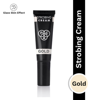 PAC Strobing Cream - Ultra Fine Light Reflective Particles, Subtle Dewy Glow, Lightweight - Gold