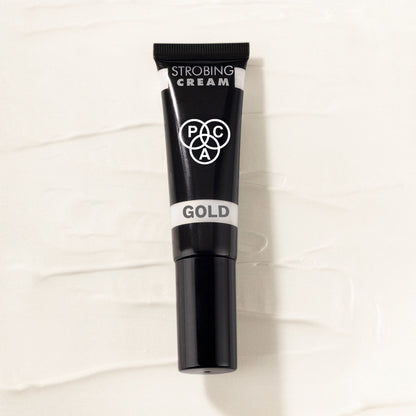 PAC Strobing Cream - Ultra Fine Light Reflective Particles, Subtle Dewy Glow, Lightweight - Gold