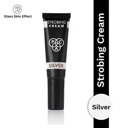 PAC Strobing Cream - Ultra Fine Light Reflective Particles, Subtle Dewy Glow, Lightweight - Silver