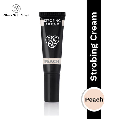 PAC Strobing Cream - Ultra Fine Light Reflective Particles, Subtle Dewy Glow, Lightweight - Peach