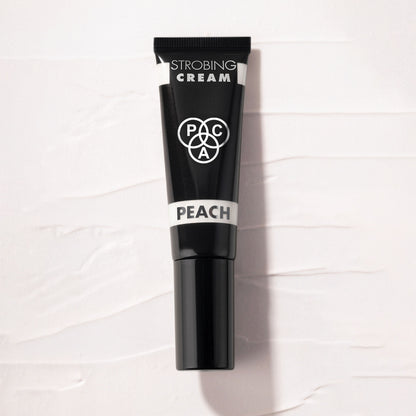 PAC Strobing Cream - Ultra Fine Light Reflective Particles, Subtle Dewy Glow, Lightweight - Peach