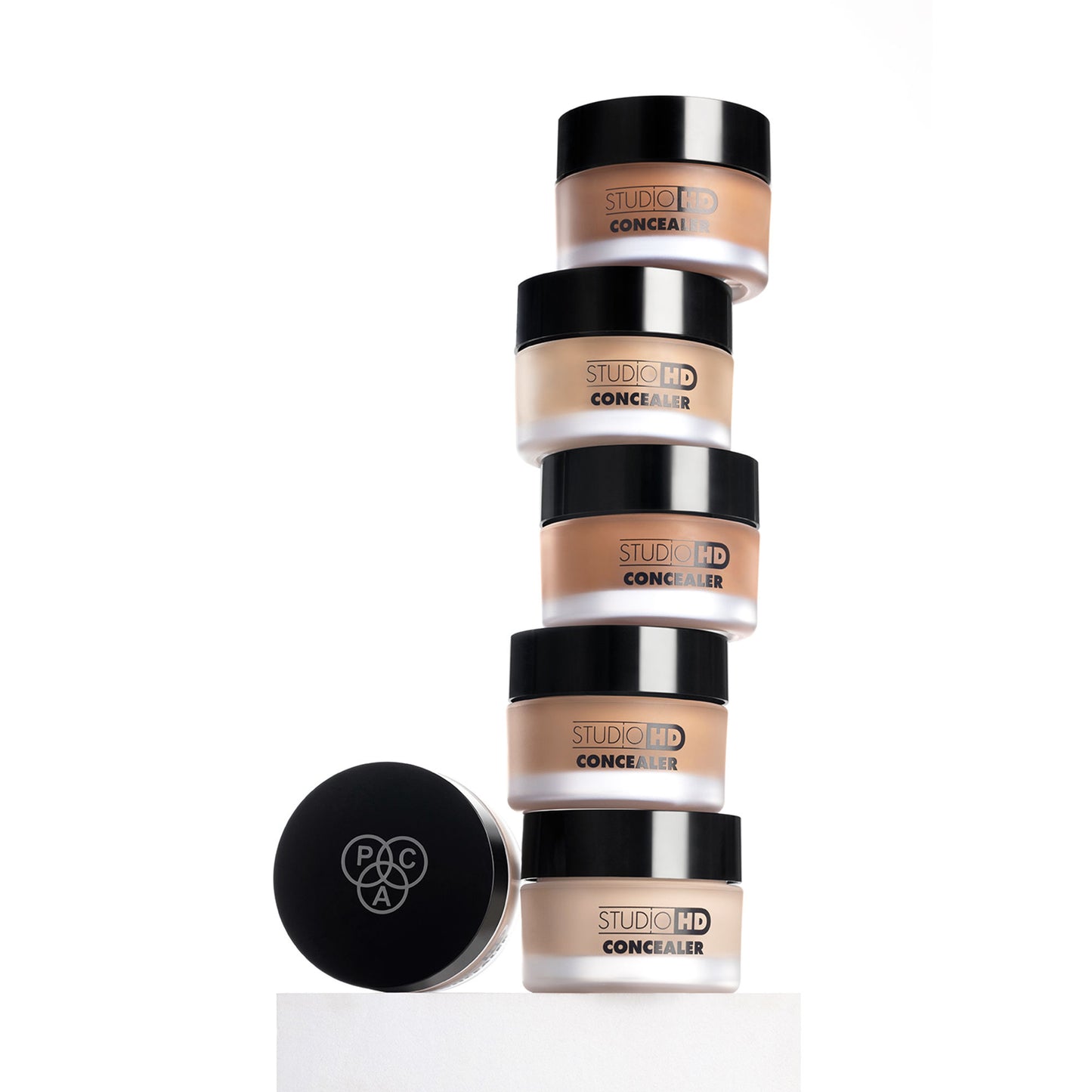 PAC Studio HD Concealer - Lightweight Full Coverage, Non Drying Creamy Blendable Formula - Yellow Mahogany