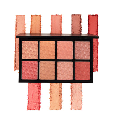 PAC Spotlight Blusher Palette X8 - All in One MUA Palette, High Payoff, Shades for Every Skin Tone