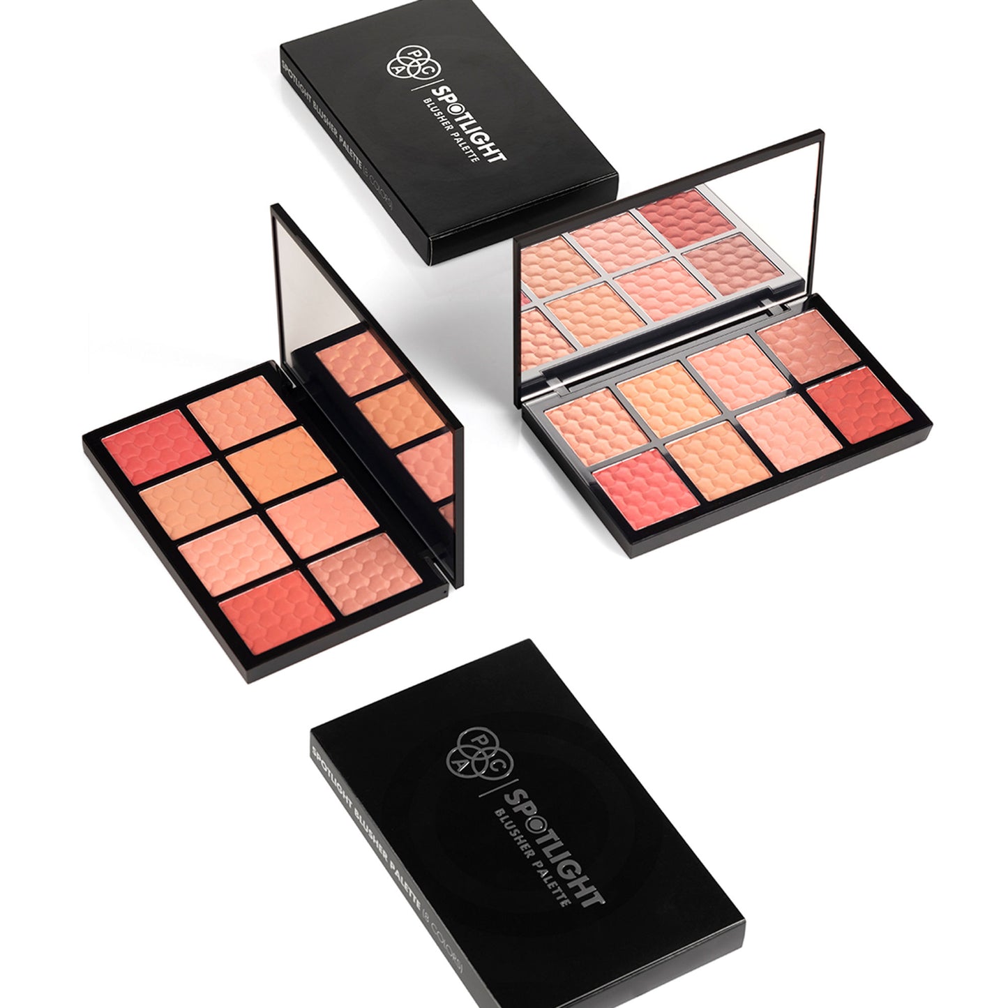 PAC Spotlight Blusher Palette X8 - All in One MUA Palette, High Payoff, Shades for Every Skin Tone