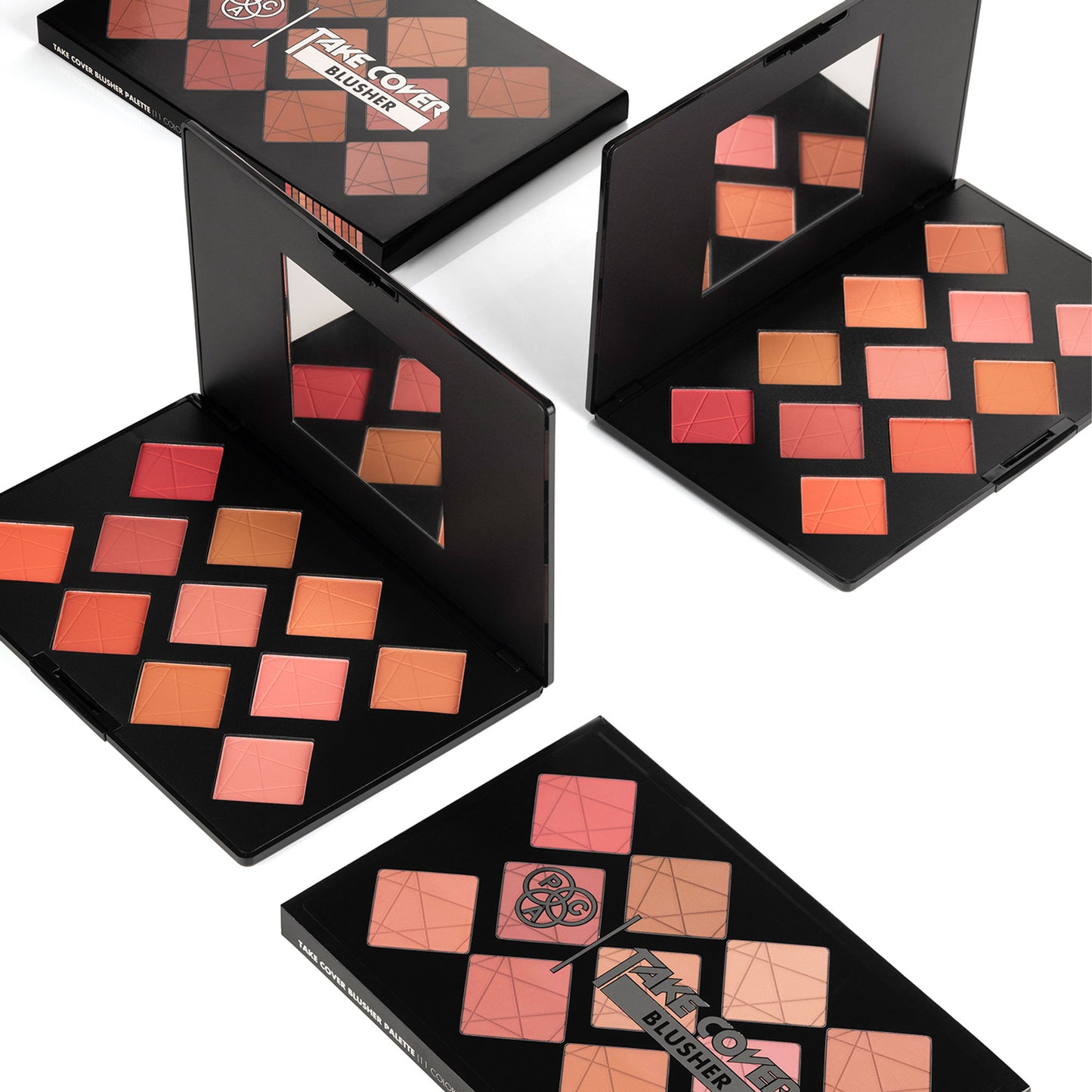 PAC Take Cover Blusher X11 - Micro Fine Pigments, Blends Effortlessly, 8 Matte & 3 Shimmer Shades