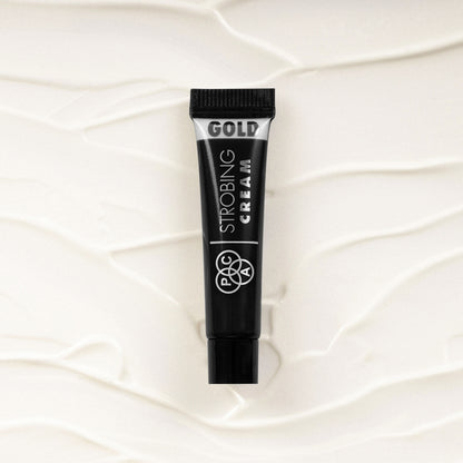 PAC Strobing Cream Mini - Ultra Fine Light Reflective Particles, Subtle Dewy Glow, Lightweight - Gold