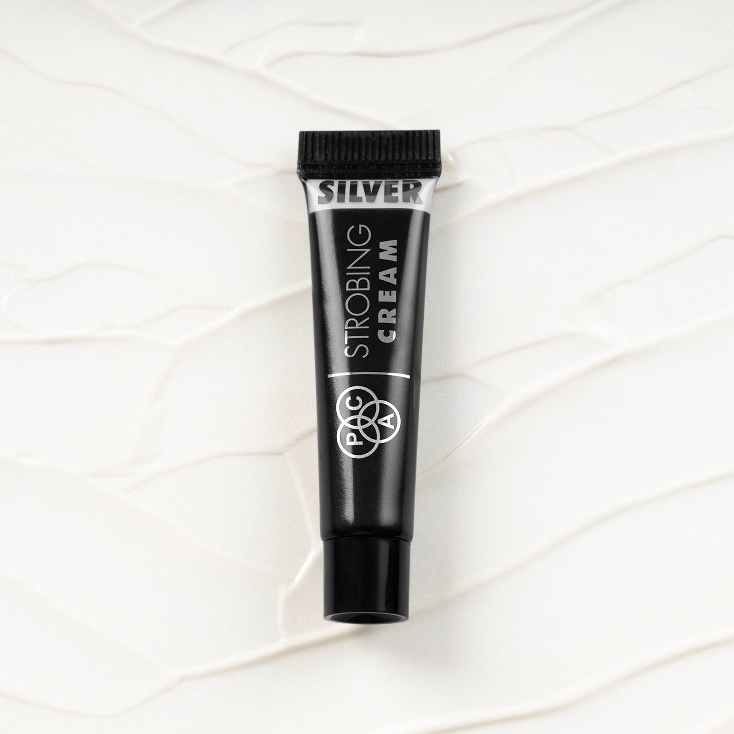 PAC Strobing Cream Mini - Ultra Fine Light Reflective Particles, Subtle Dewy Glow, Lightweight - Silver