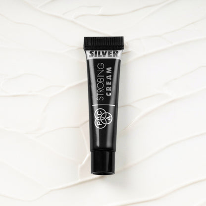 PAC Strobing Cream Mini - Ultra Fine Light Reflective Particles, Subtle Dewy Glow, Lightweight - Silver