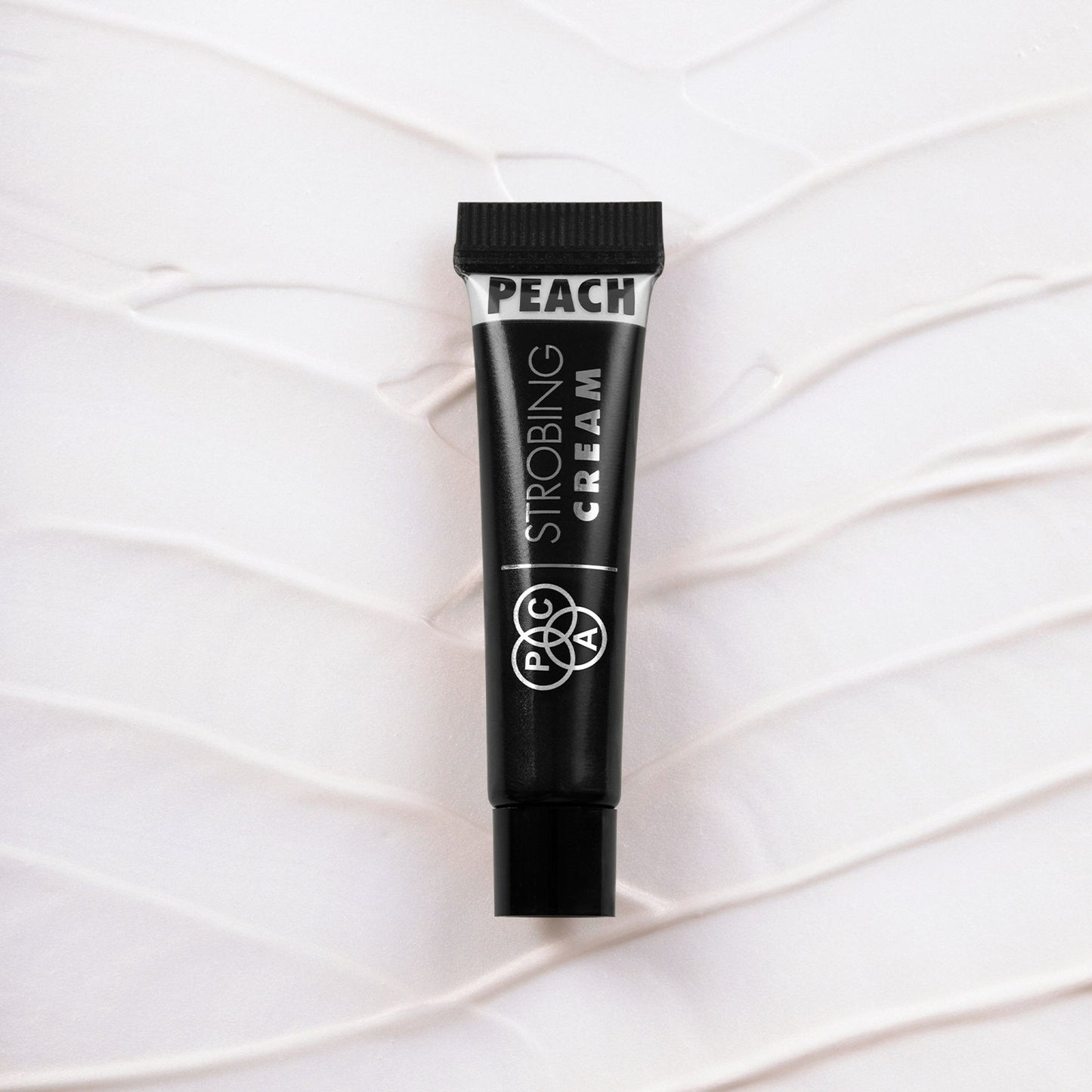 PAC Strobing Cream Mini - Ultra Fine Light Reflective Particles, Subtle Dewy Glow, Lightweight - Peach