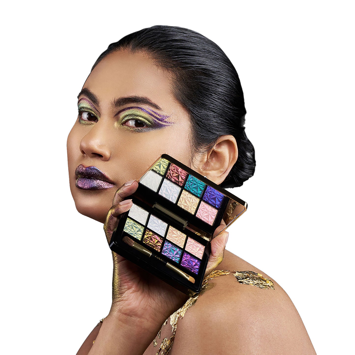 PAC Spotlight Duo Chrome Palette Season 1 - Intensely Pigmented, Buttery Smooth Multi Chrome Shades