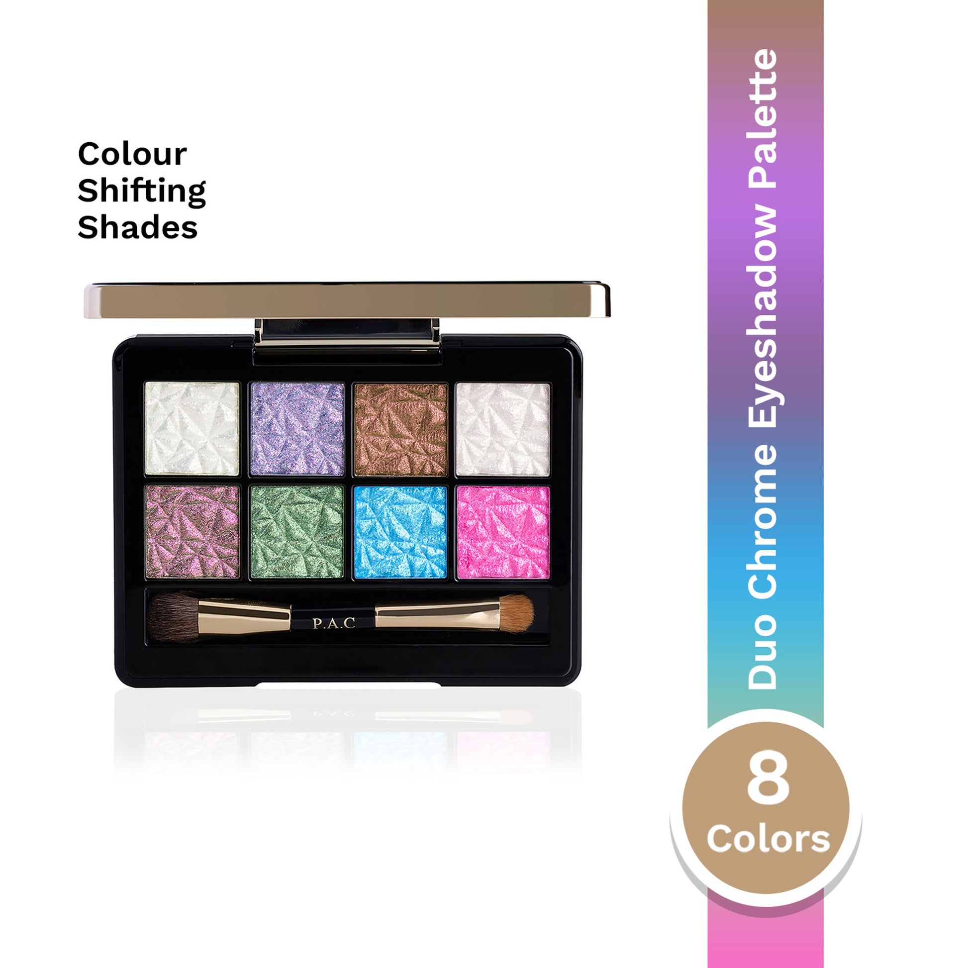PAC Spotlight Duo Chrome Palette Season 2 - Intensely Pigmented, Buttery Smooth Multi Chrome Shades