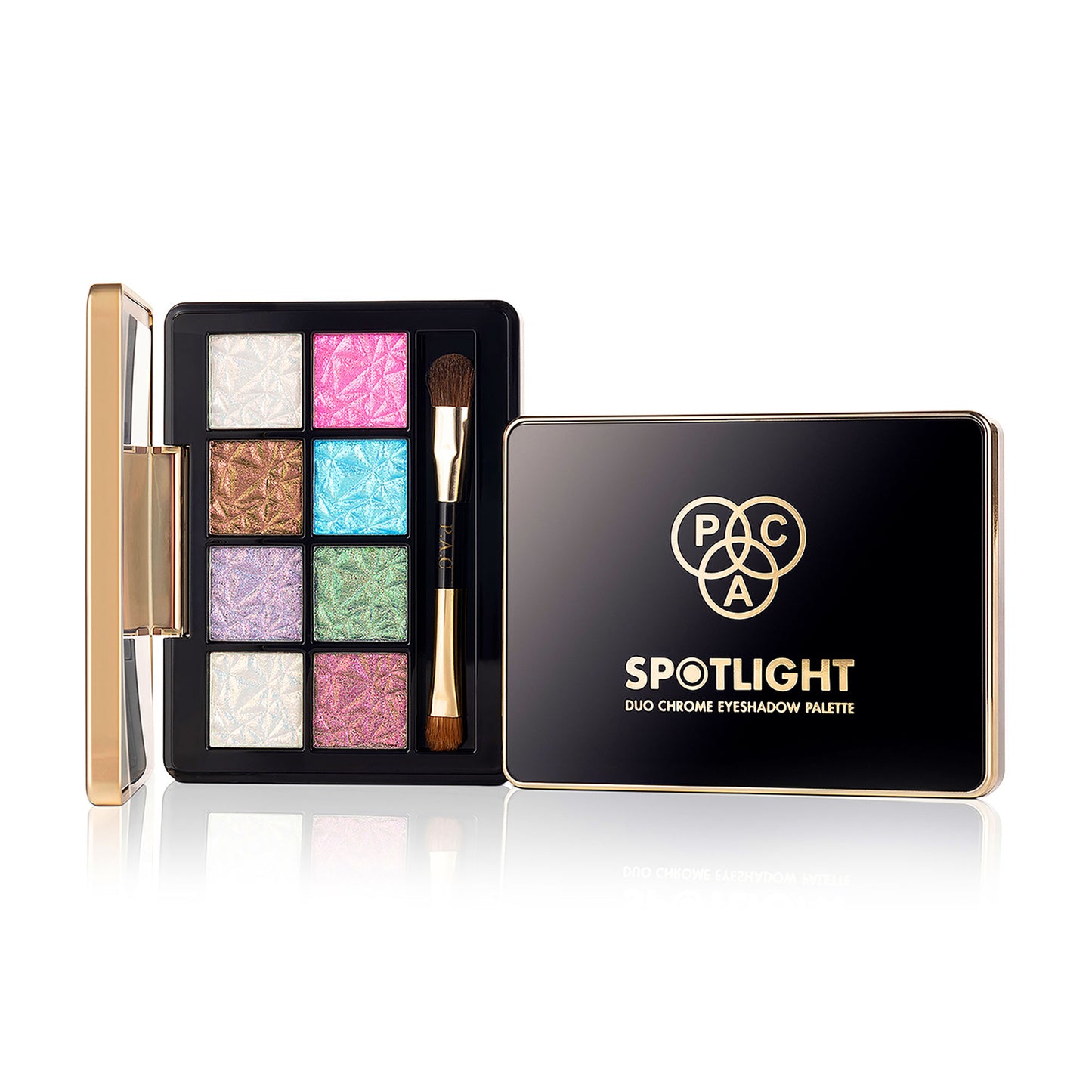 PAC Spotlight Duo Chrome Palette Season 2 - Intensely Pigmented, Buttery Smooth Multi Chrome Shades