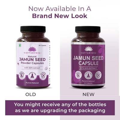Saptamveda Natural Jamun Seed Capsules