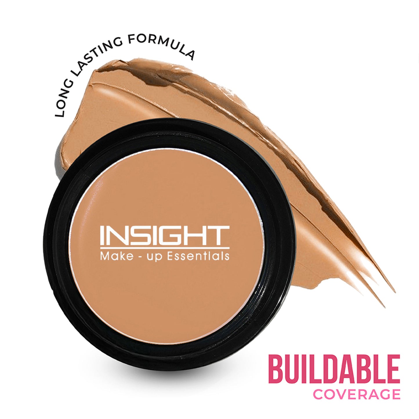 Insight Cosmetics Concealer, Buildabe Coverage With Long Lasting Formula - Beige