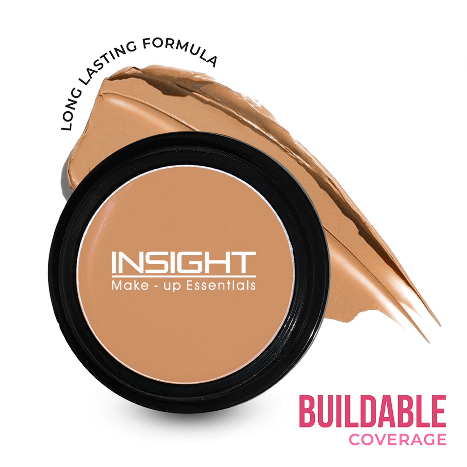 Insight Cosmetics Concealer, Buildabe Coverage With Long Lasting Formula - Beige