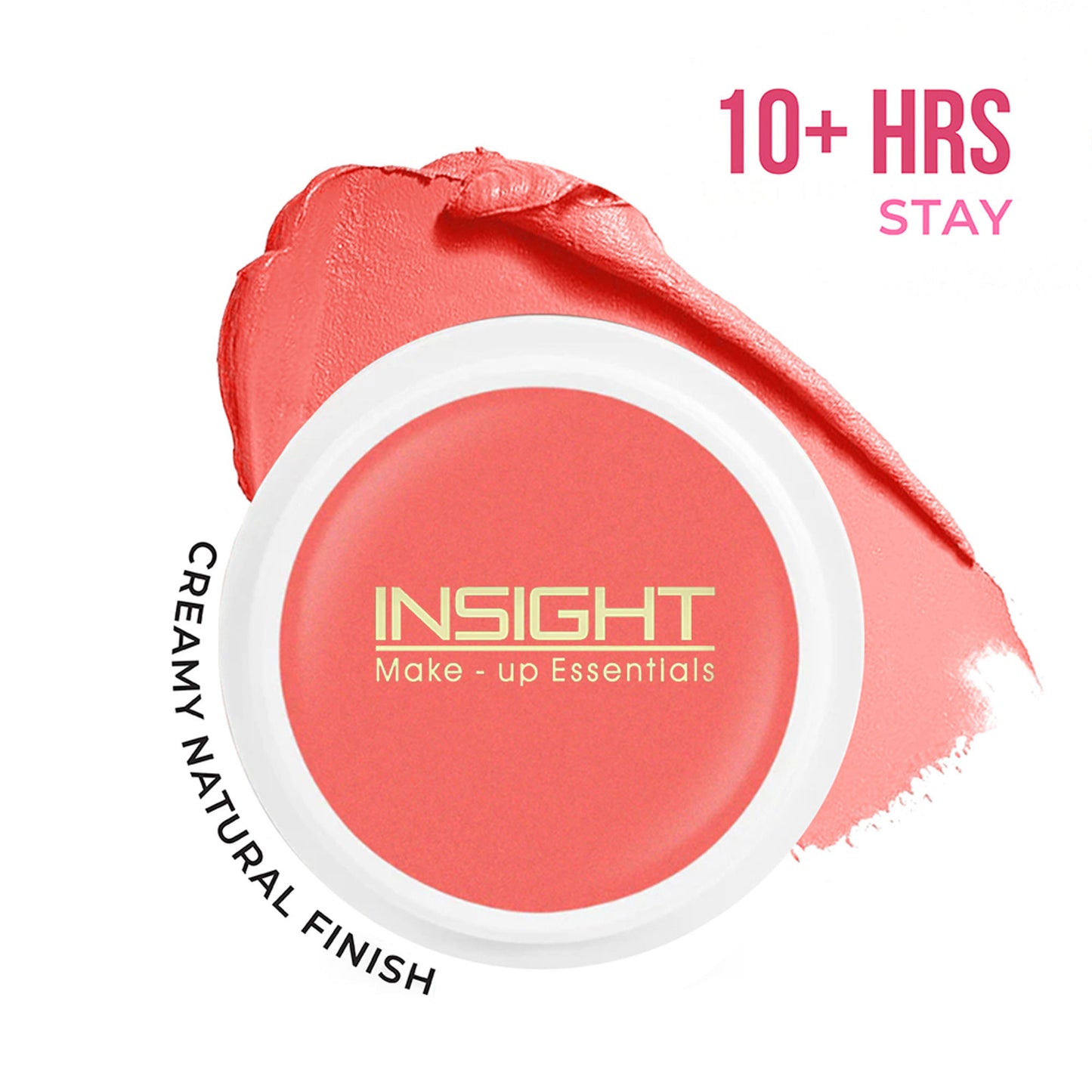 Insight Cosmetics Blusher With Vitamin E, Multi Use Super Pigmented, Dewy Finish - Soft Salmon