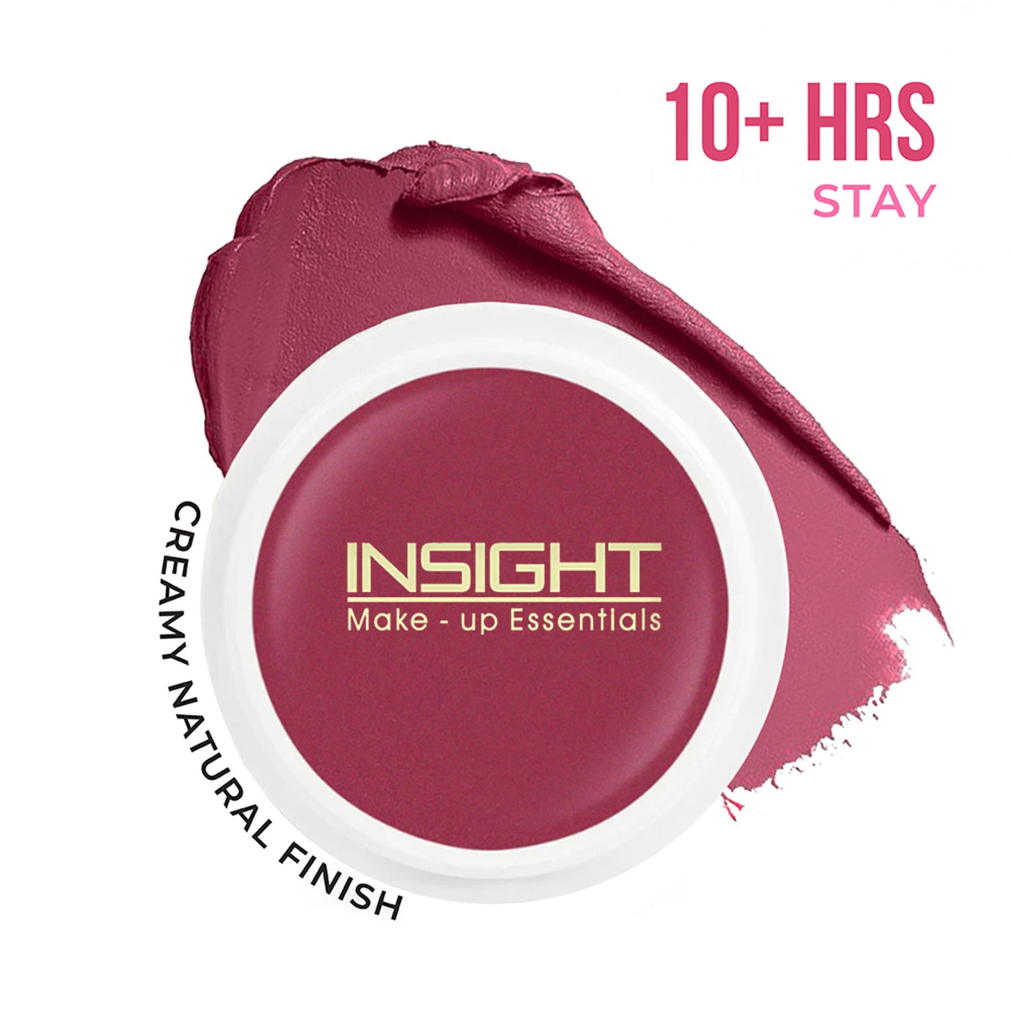 Insight Cosmetics Blusher With Vitamin E, Multi Use Super Pigmented, Dewy Finish - Dusty Rose