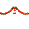 Toran for Main Door Entrance, Bandarwal for Festival, Pooja Mandir & Wedding, Handmade Traditional Flower Hanging for Home & Office Decor (42 inches 18 inches) Red