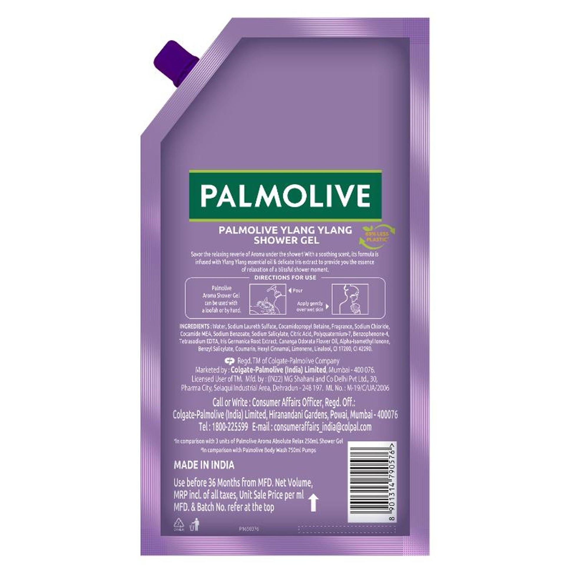 Palmolive Iris & Ylang Ylang Essential Oil Aroma Absolute Relax Body Wash Refill Pack